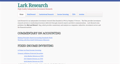 Desktop Screenshot of larkresearch.com